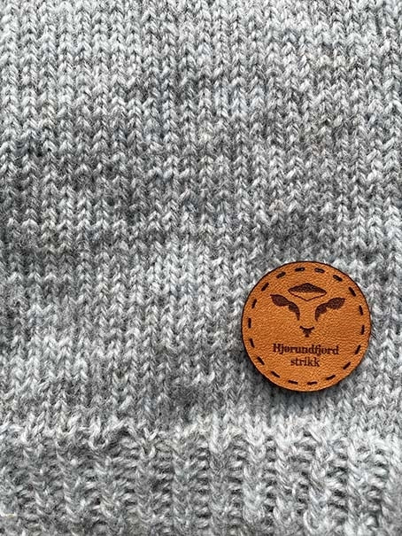 Hjørundfjordgenser Lys Blå Vinter Herre/Unisex - FERDIGSTRIKK