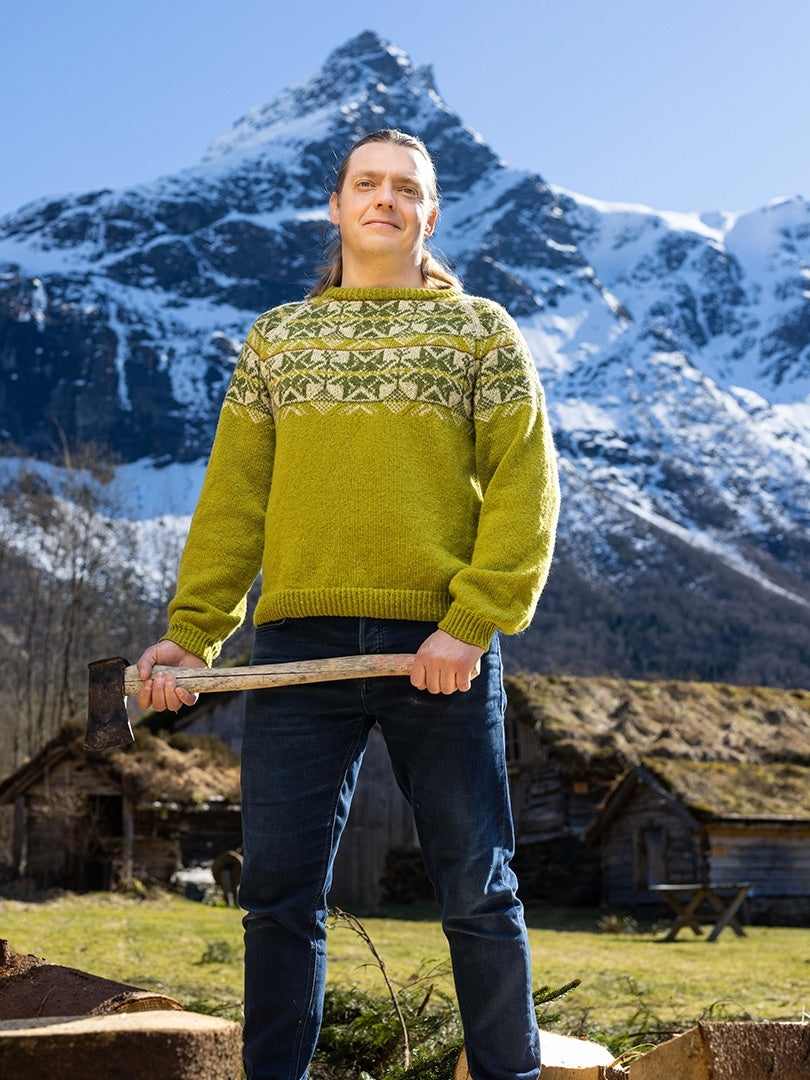 Hjørundfjordgenser LYS GRØN VÅR Herre/Unisex