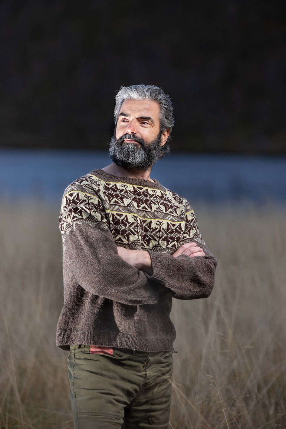 Hjørundfjordgenser LYS BRUN HAUST Herre/Unisex