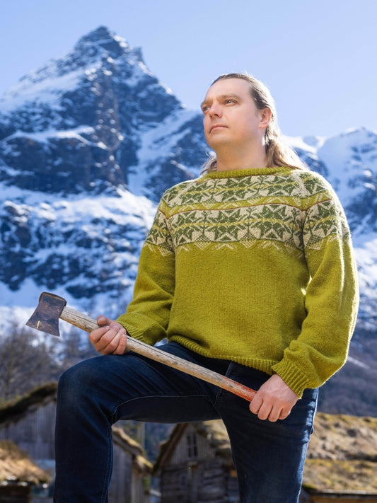 Hjørundfjordgenser LYS GRØN VÅR Herre/Unisex